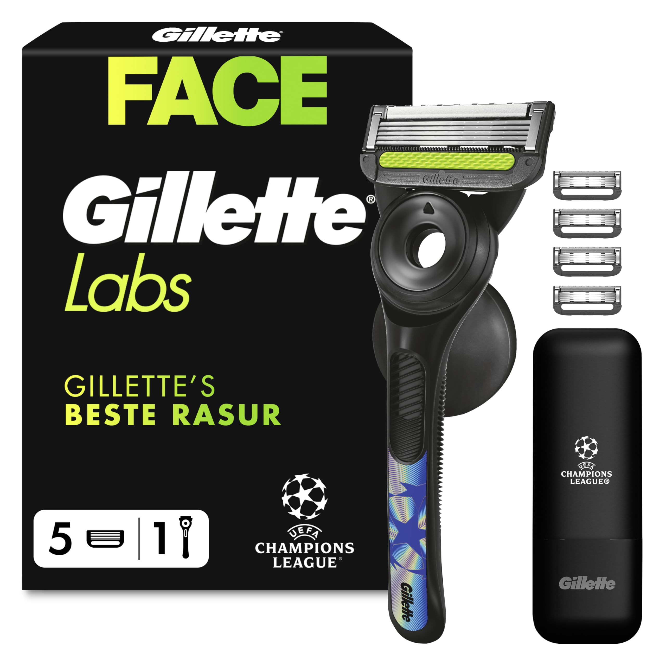 gillette-labs-rasierer-herren-nassrasierer-metall-schwarz-mit-reinigungselement-2 image 7