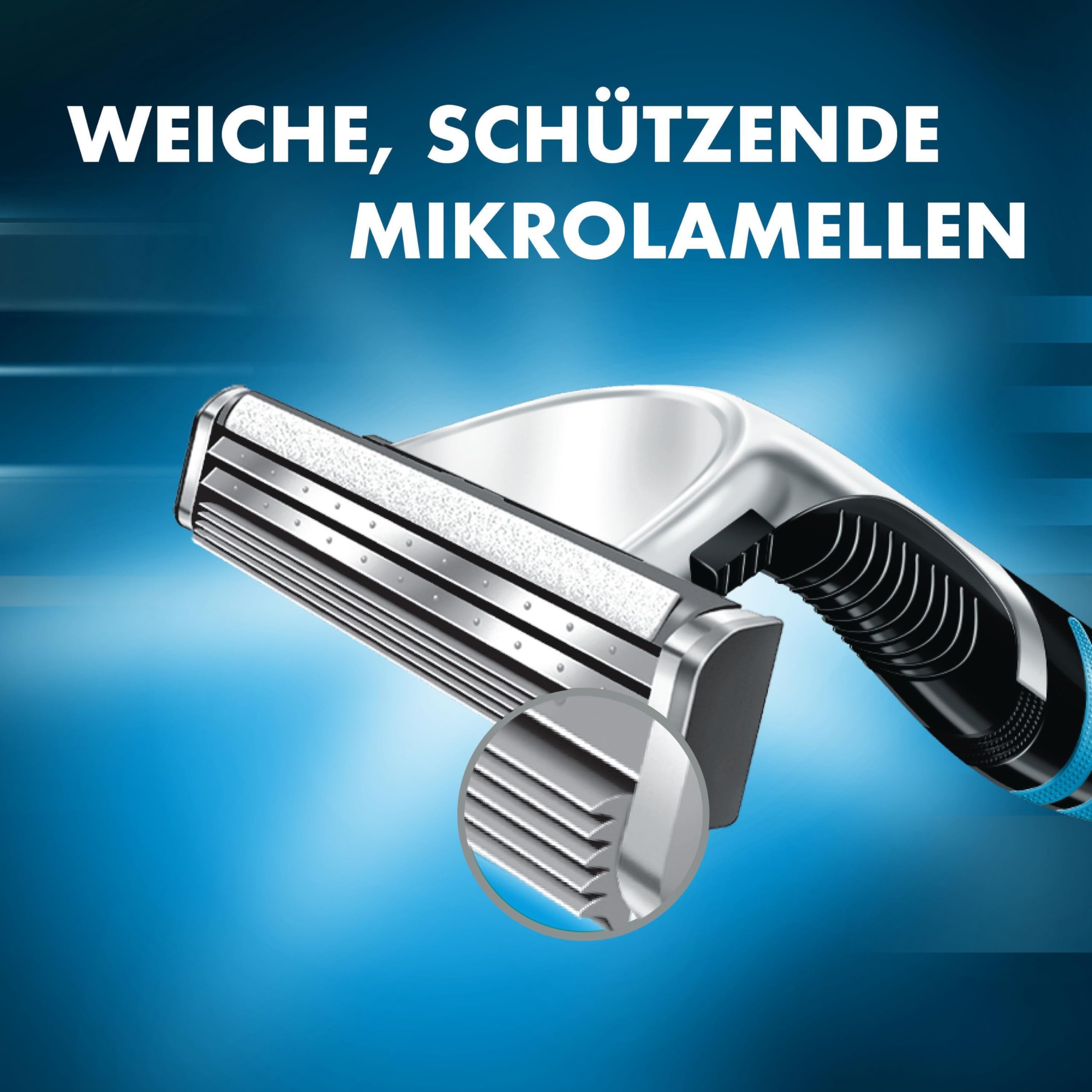 gillette-sensor-excel-rasierer-herren-schwarz-grau image 2