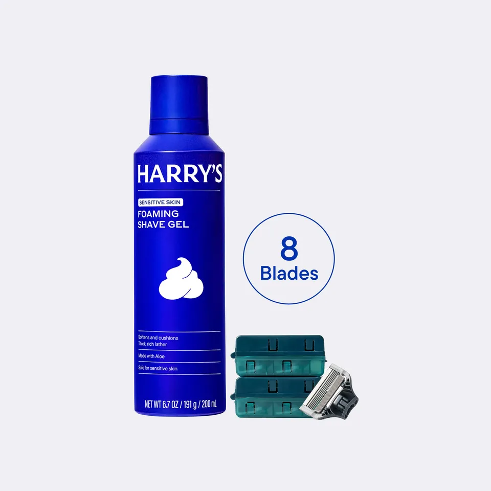harry-s-original-8-rasierklingen-rasiergel-set image 1