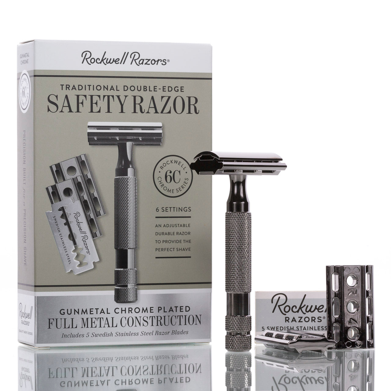 blackbeards-rasierhobel-6c-gunmetal-double-edge-geschlossener-kamm image 1