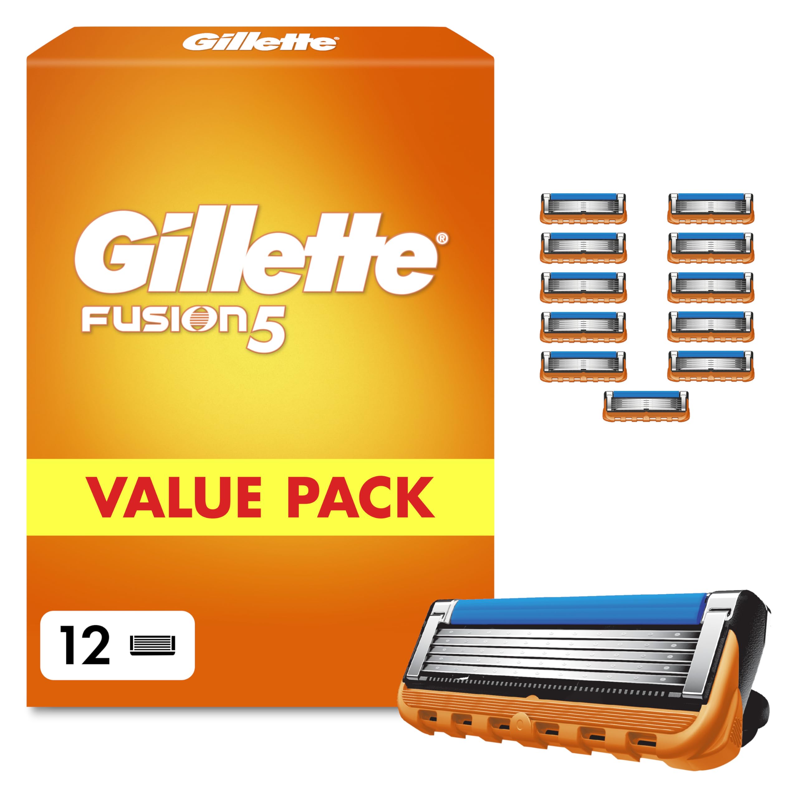 gillette-fusion5-ersatzklingen-herren-12er-orange image 1