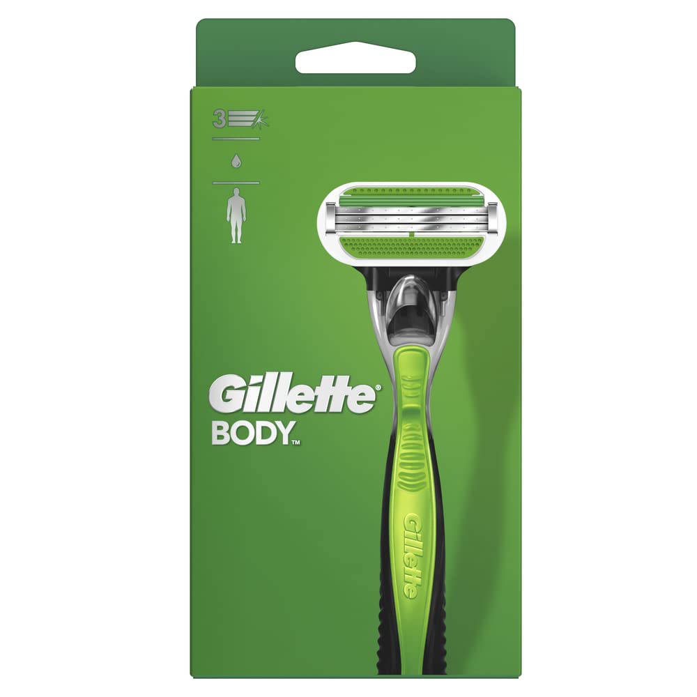 gillette-body-nassrasierer-herren-3-klingen-k-rperrasierer-gr-n image 1