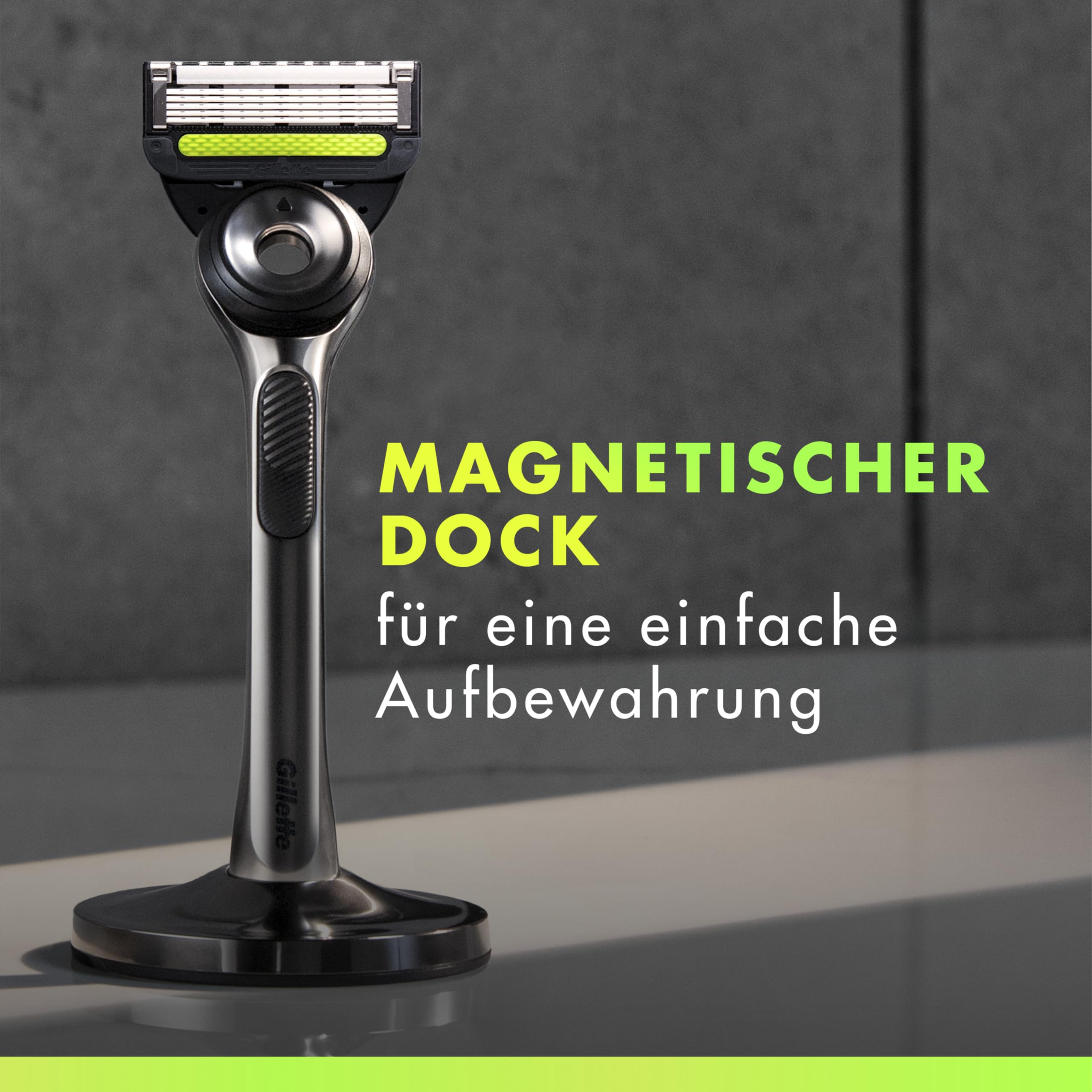 gillette-labs-rasierer-herren-metall-grau-mit-dock image 4