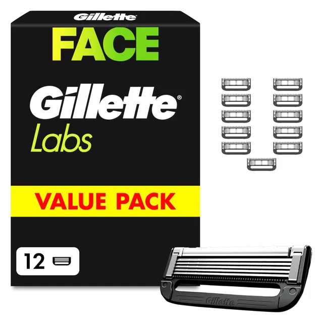 gillette-labs-ersatzklingen-herren-12-stk-schwarz image 1