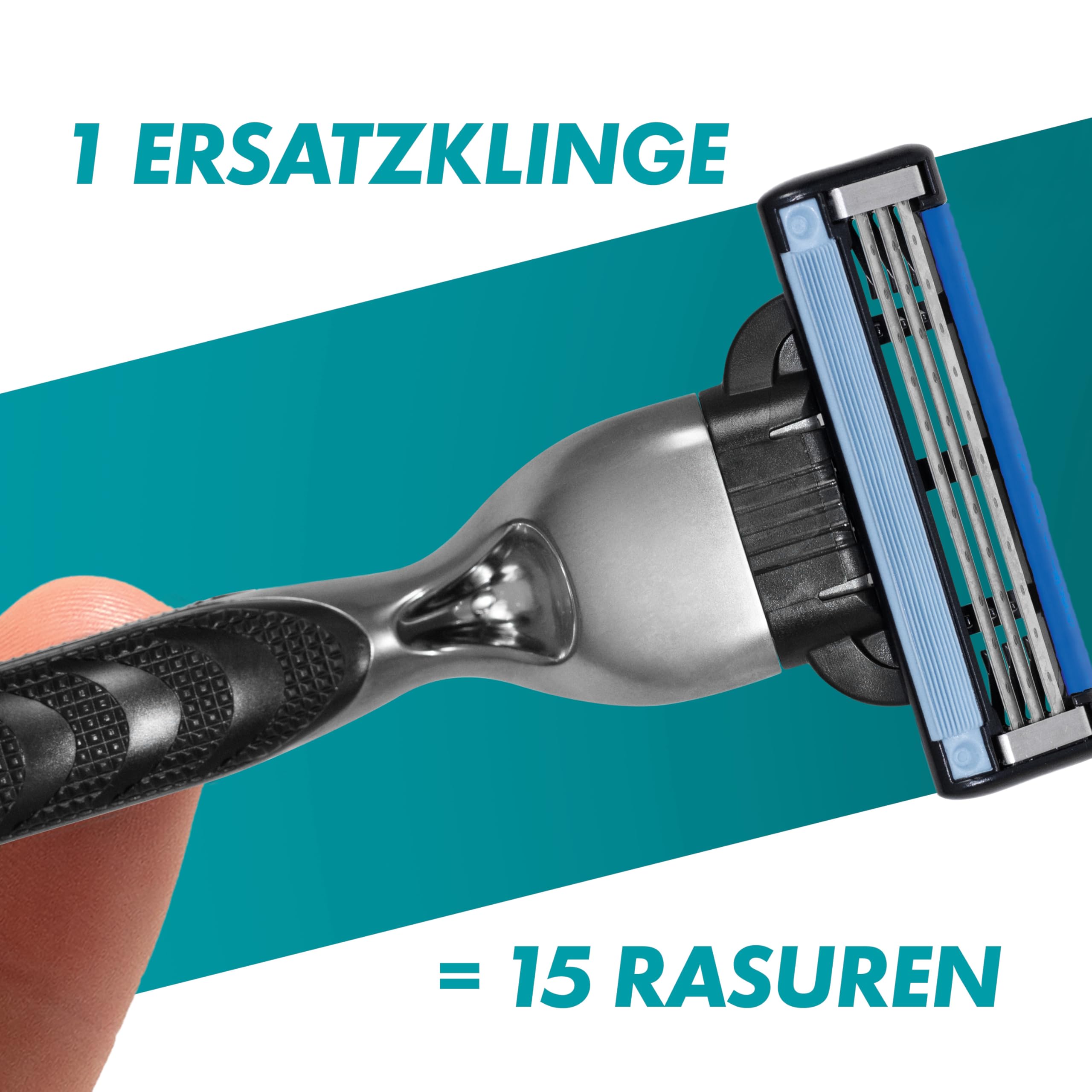 gillette-mach3-rasierer-herren-nassrasierer-metall-grau-schwarz image 4