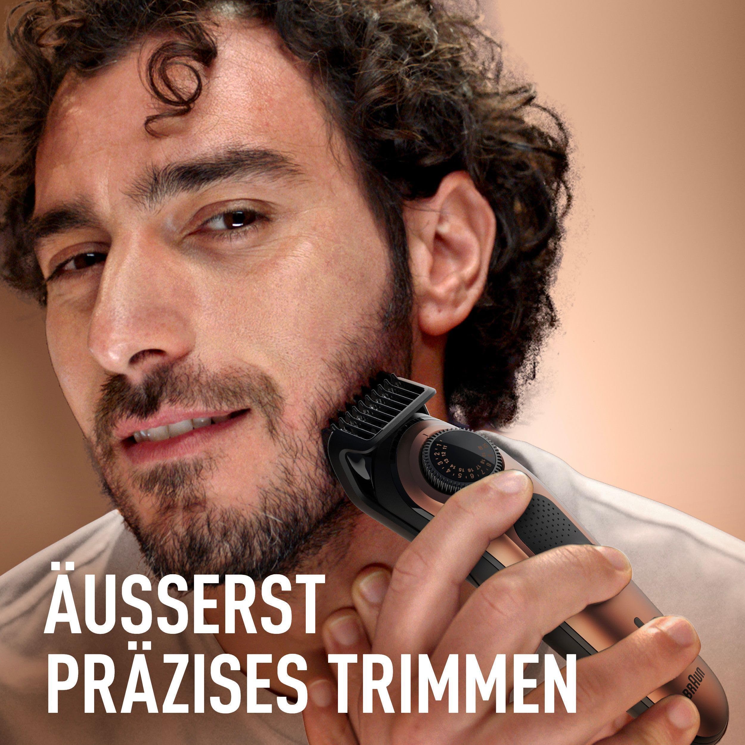 king-c-gillette-barttrimmer-pro-geschenkset-kupfer-mit-40-l-ngen image 2